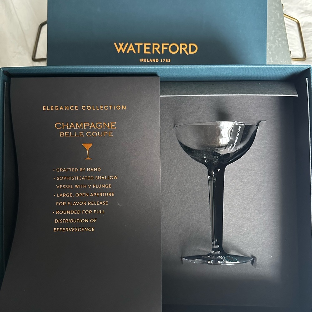 Waterford Elegance Collection Champagne Belle Coupes set of 2